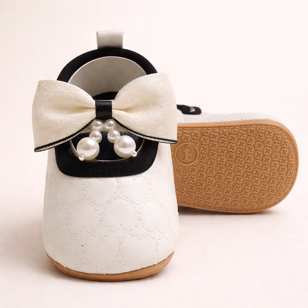 Baby Girls Sandals Bow Off White - Sunshine - Image 2