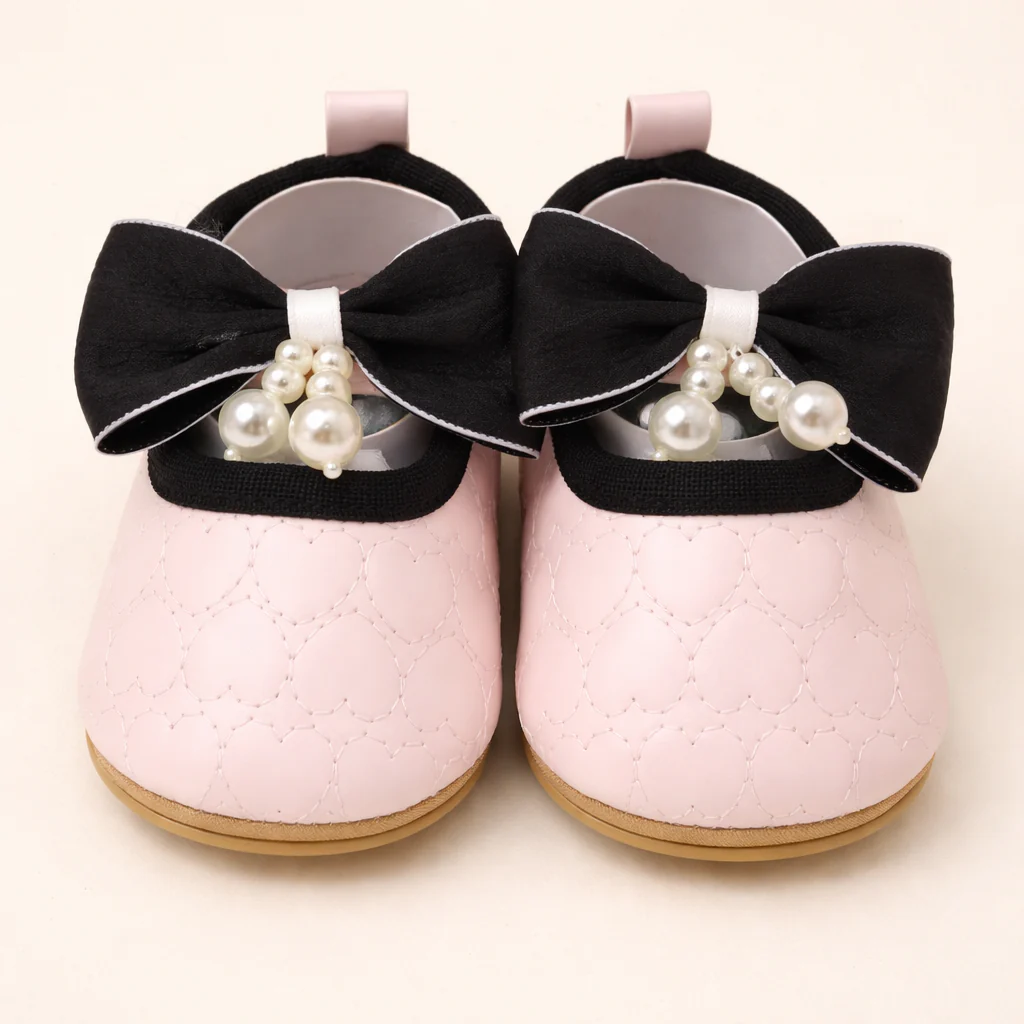 Baby Girls Sandals Pink & Black - Sunshine