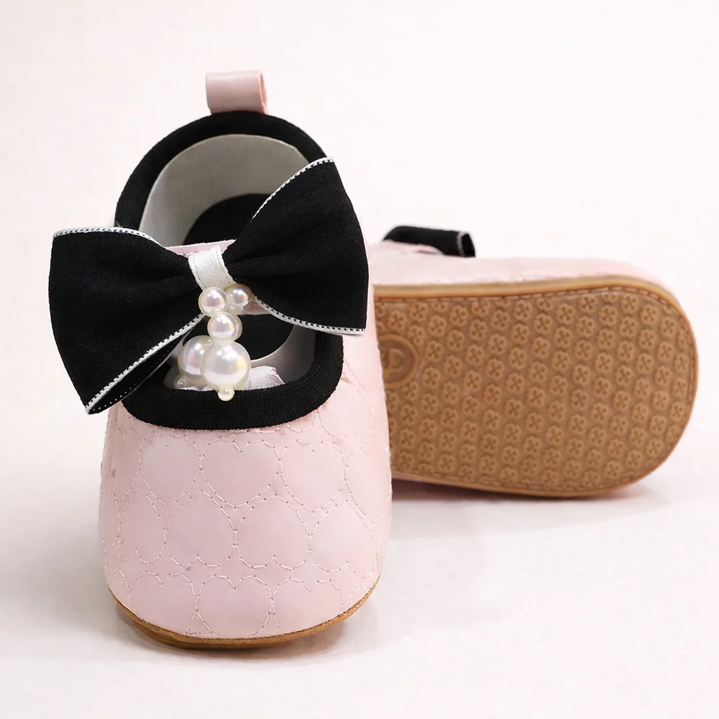 Baby Girls Sandals Pink & Black - Sunshine - Image 2