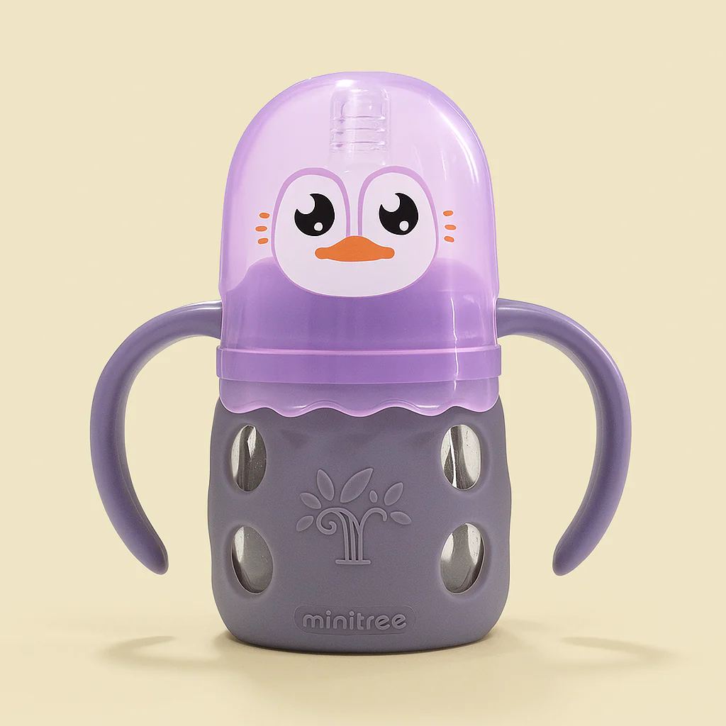 Baby Glass Feeder Purple (60Ml) - Sunshine