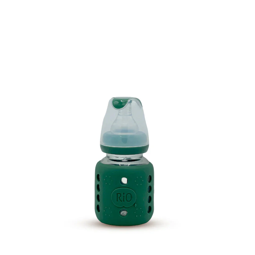Baby Glass Feeding Bottle Green 80Ml Rio - Sunshine - Image 3