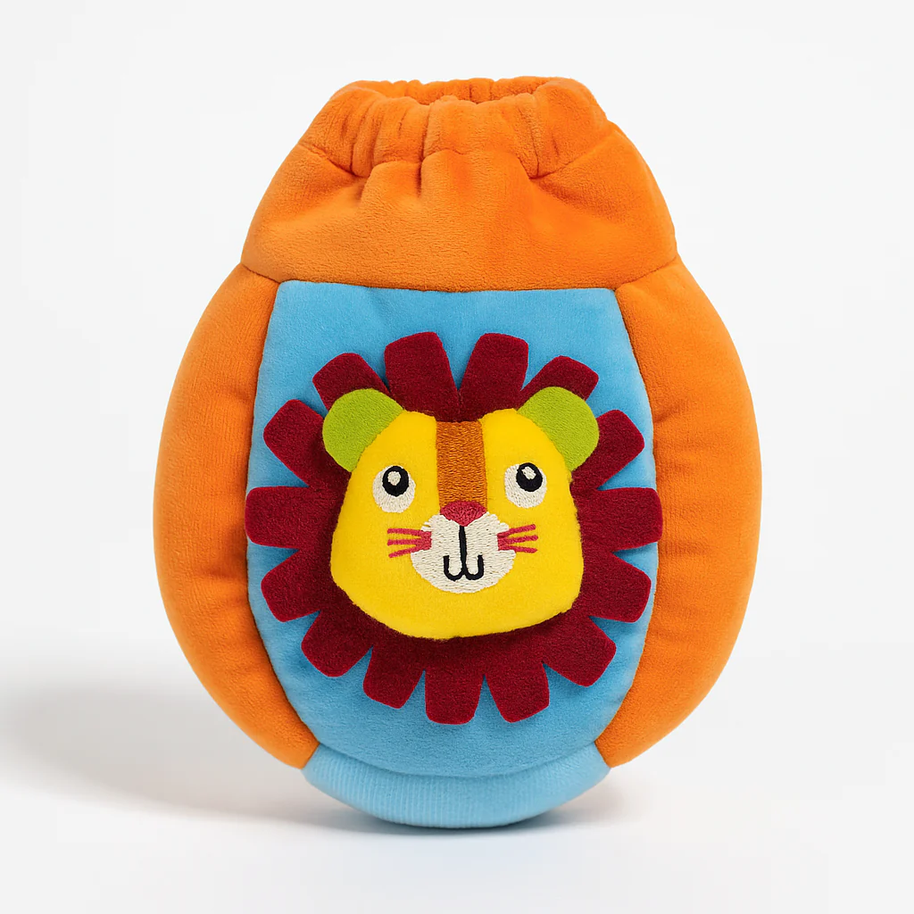 Baby Grip Feeder Cover Lion Blue & Orange - Sunshine