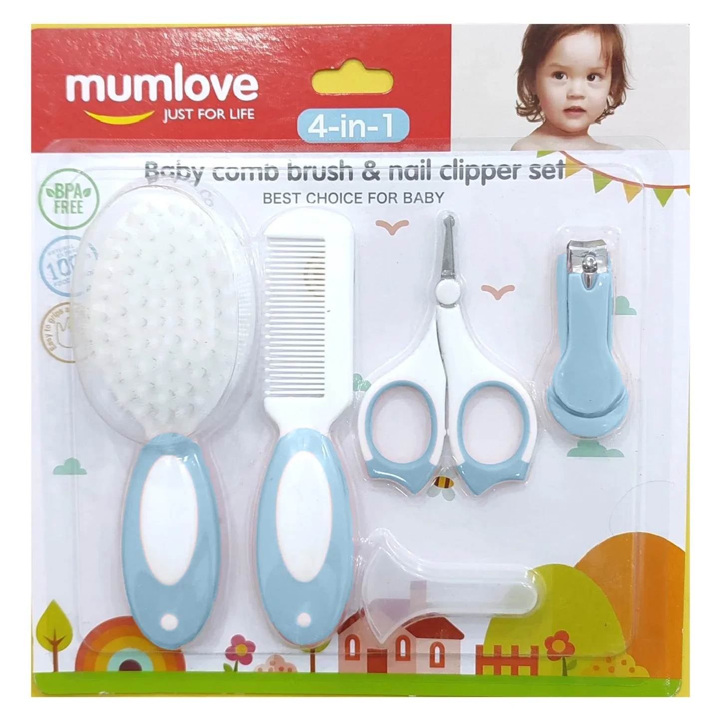 Baby Grooming Kit 5 Pcs Blue - Sunshine