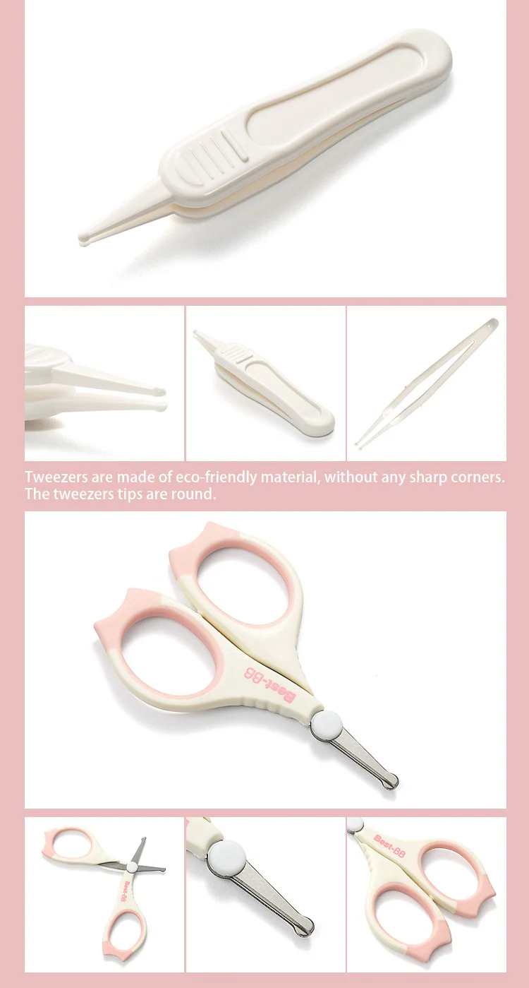 Baby Grooming Kit 5Pcs Pink - Sunshine - Image 7