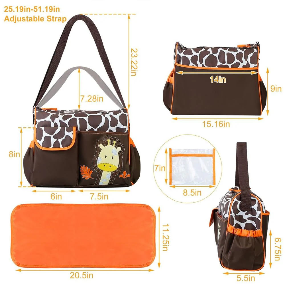 Baby Hand Carry Diaper Bag Elephant Brown - Momease - Image 11