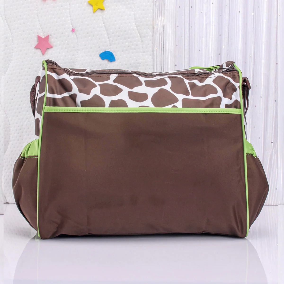 Baby Hand Carry Diaper Bag Giraffe Brown - Momease - Image 7