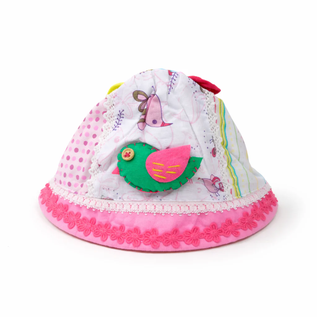 Baby Hat Green Parrot Pink - Sunshine
