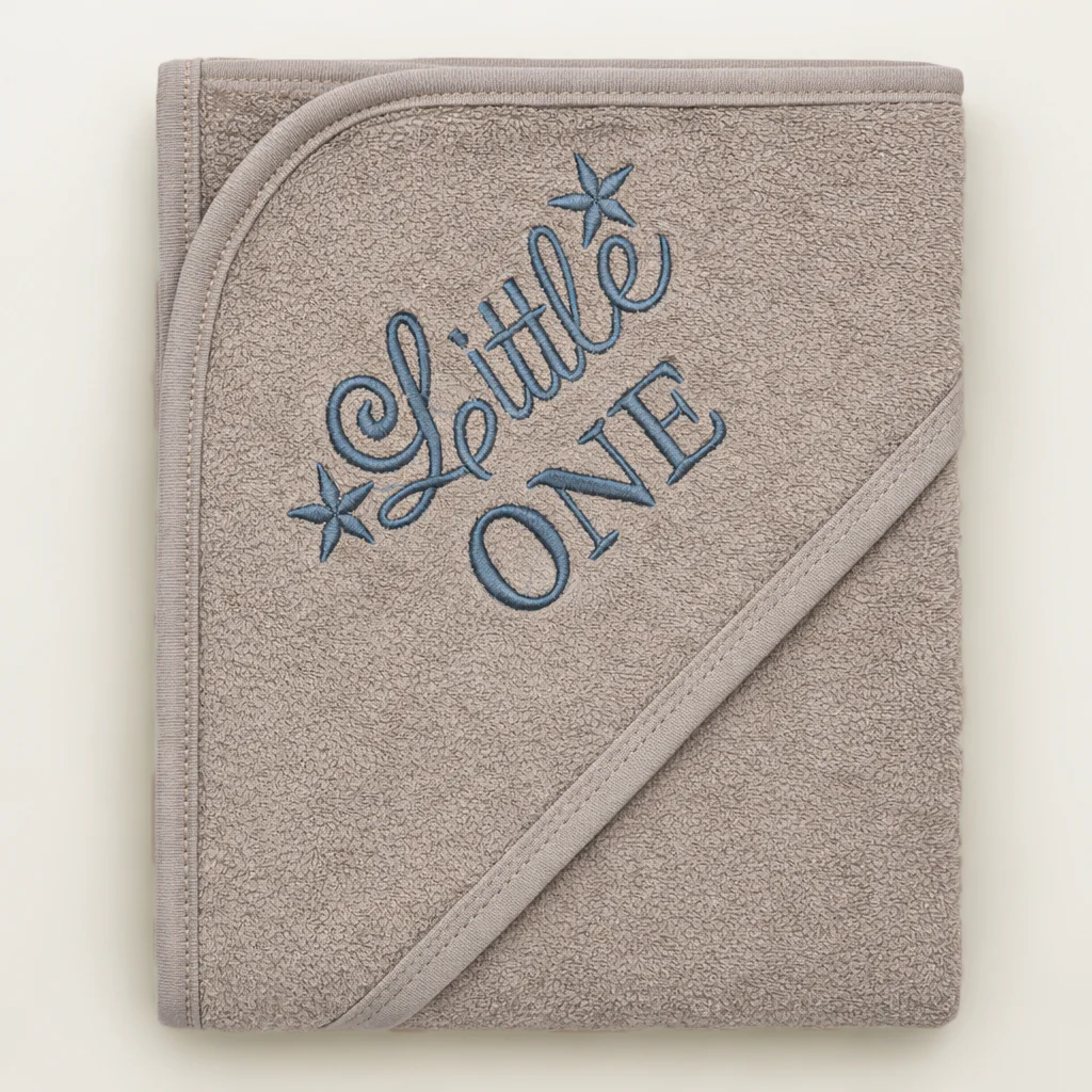 Baby Hooded Bath Towel Little One Grey - Sunshine