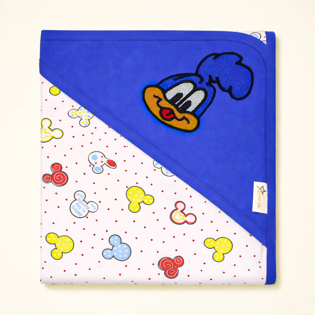 Baby Hooded Wrapping Sheet Mickey Blue - Sunshine