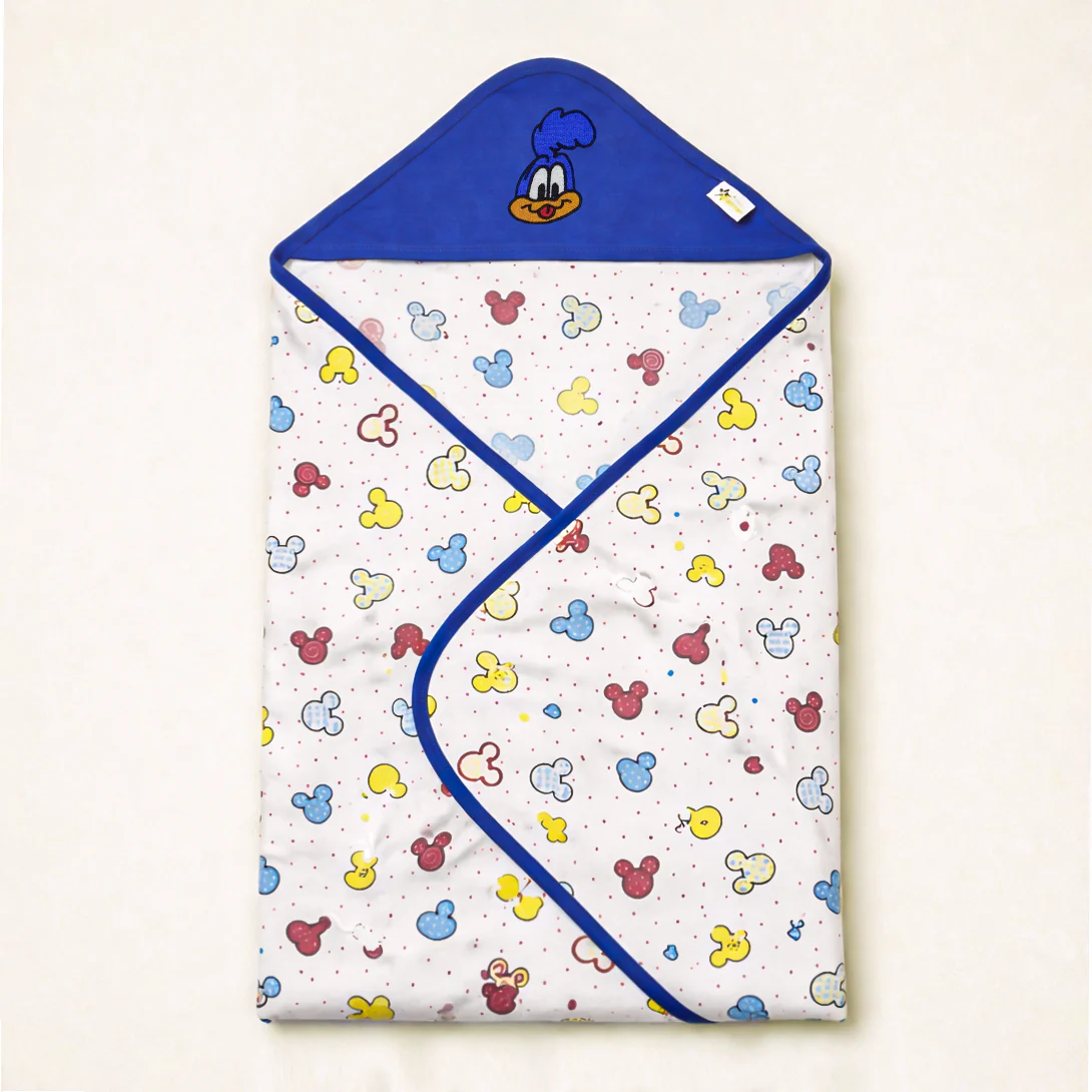 Baby Hooded Wrapping Sheet Mickey Blue - Sunshine - Image 2