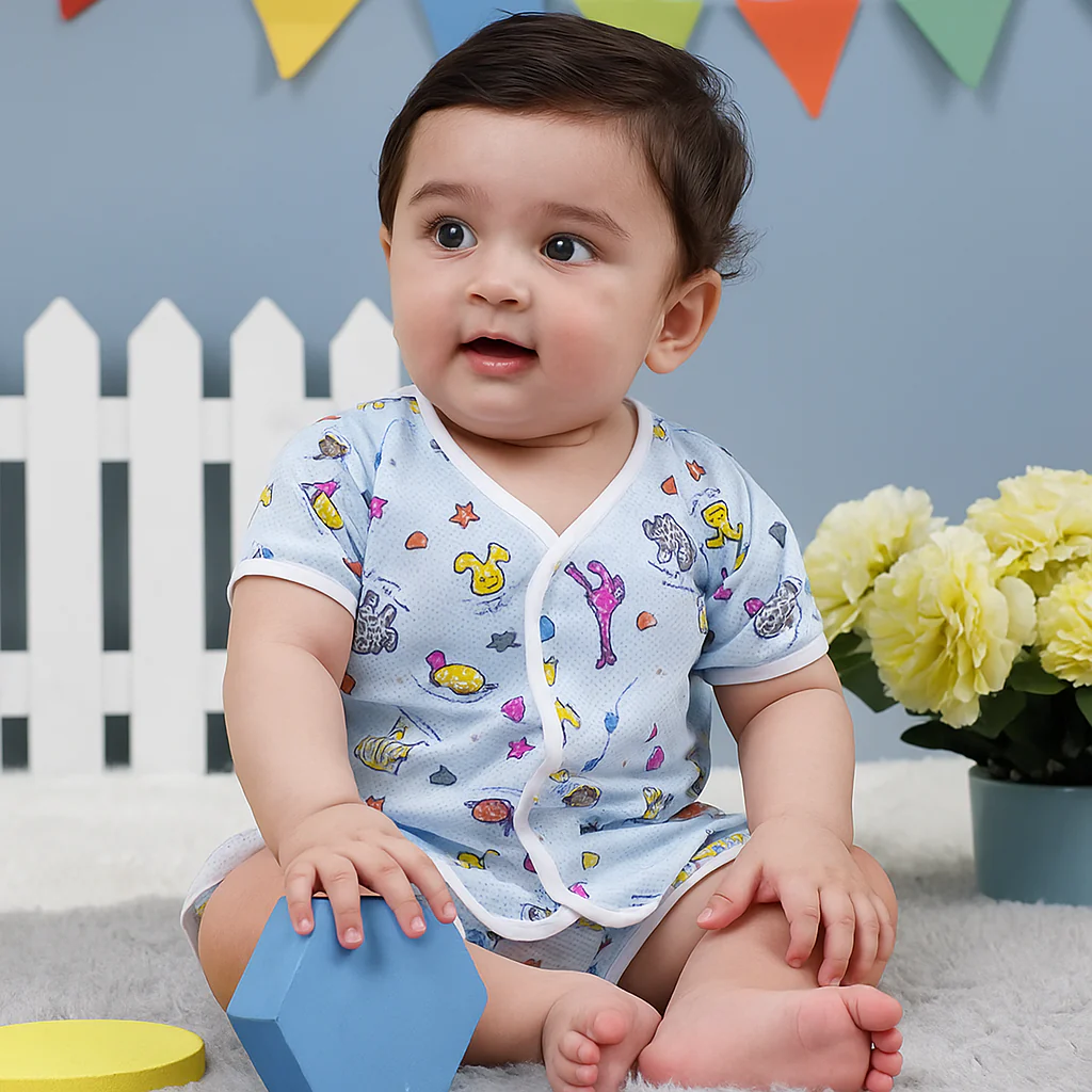 Baby Jabla Animals Blue (Newborn) - Sunshine
