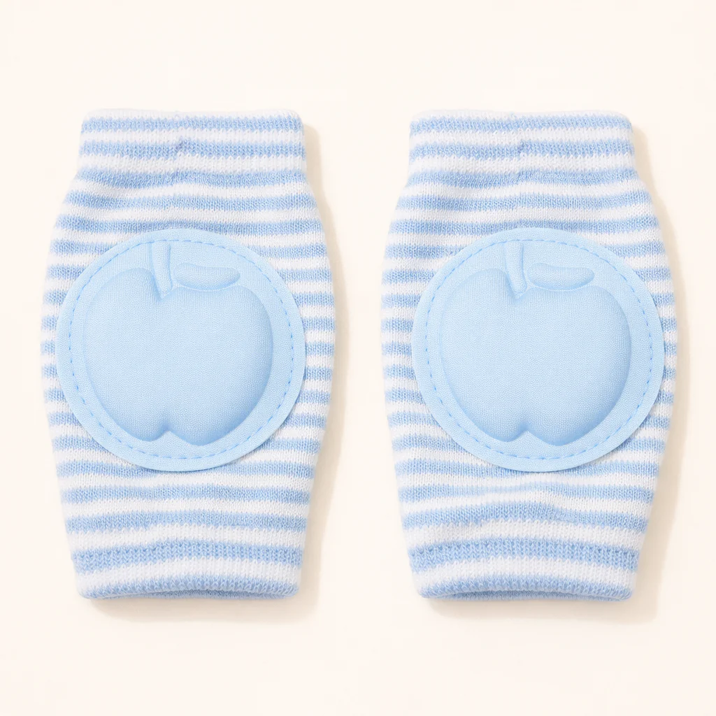 Baby Knee Pad Apple Stripes Blue - Sunshine