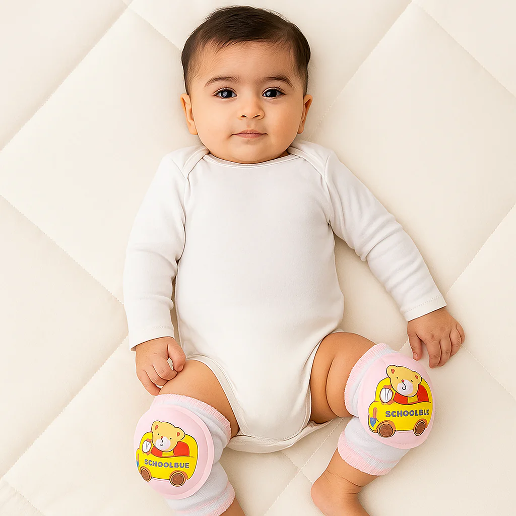 Baby Knee Pads Bear Bus Pink - Sunshine - Image 2