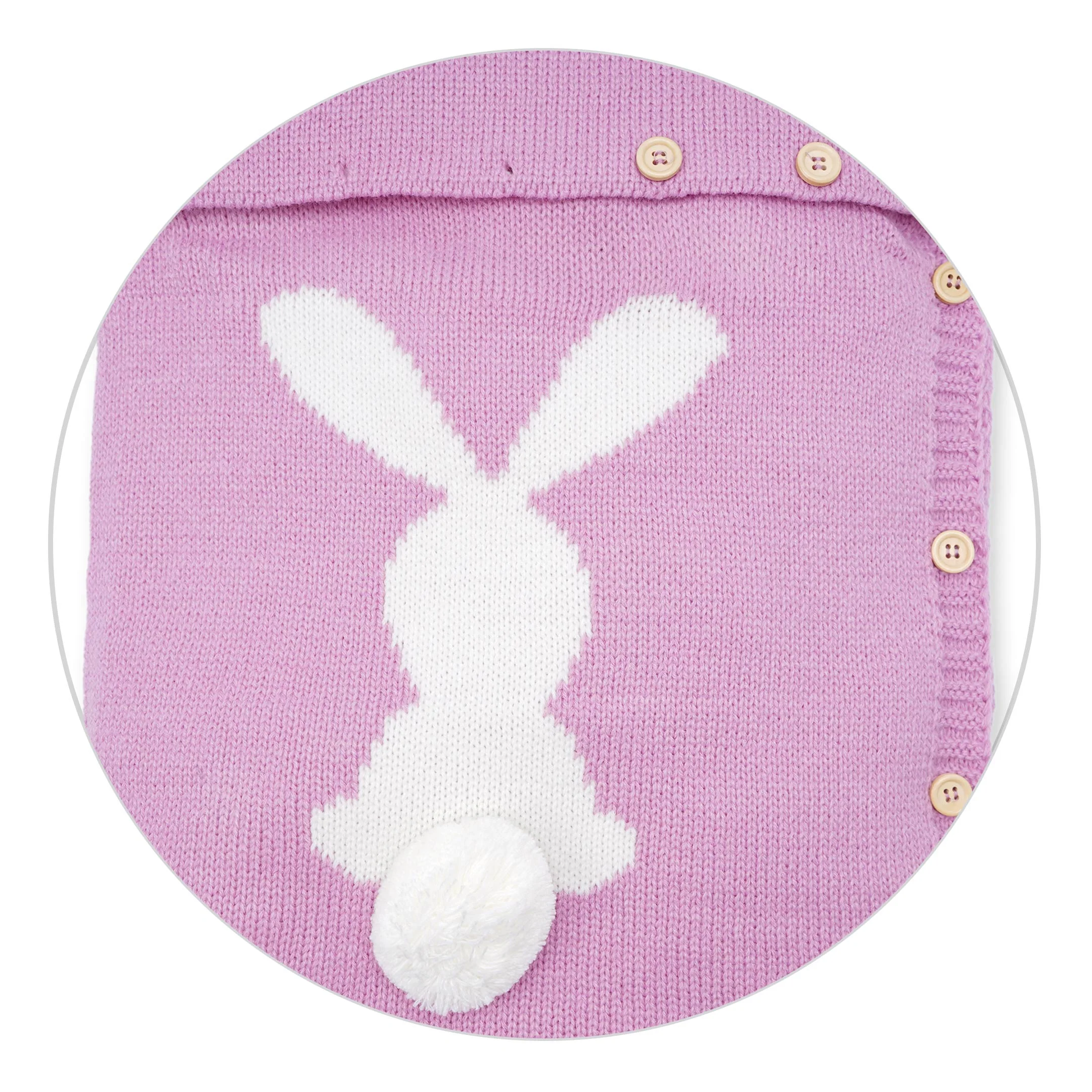 Baby Knitted Sleeping Bag Rabbit Pink - Sunshine - Image 3