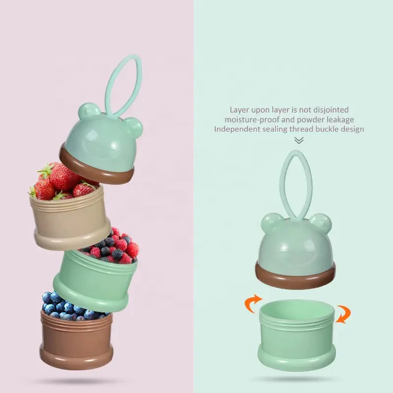 Baby Milk Container 3Pcs Green - Sunshine - Image 3