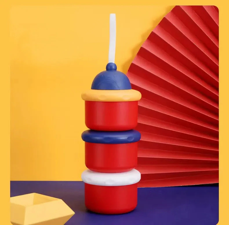 Baby Milk Container 3Pcs Red - Sunshine