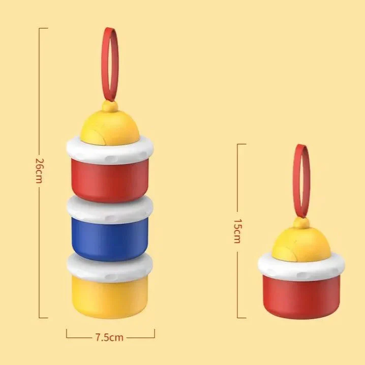 Baby Milk Container 3Pcs Red - Sunshine - Image 2