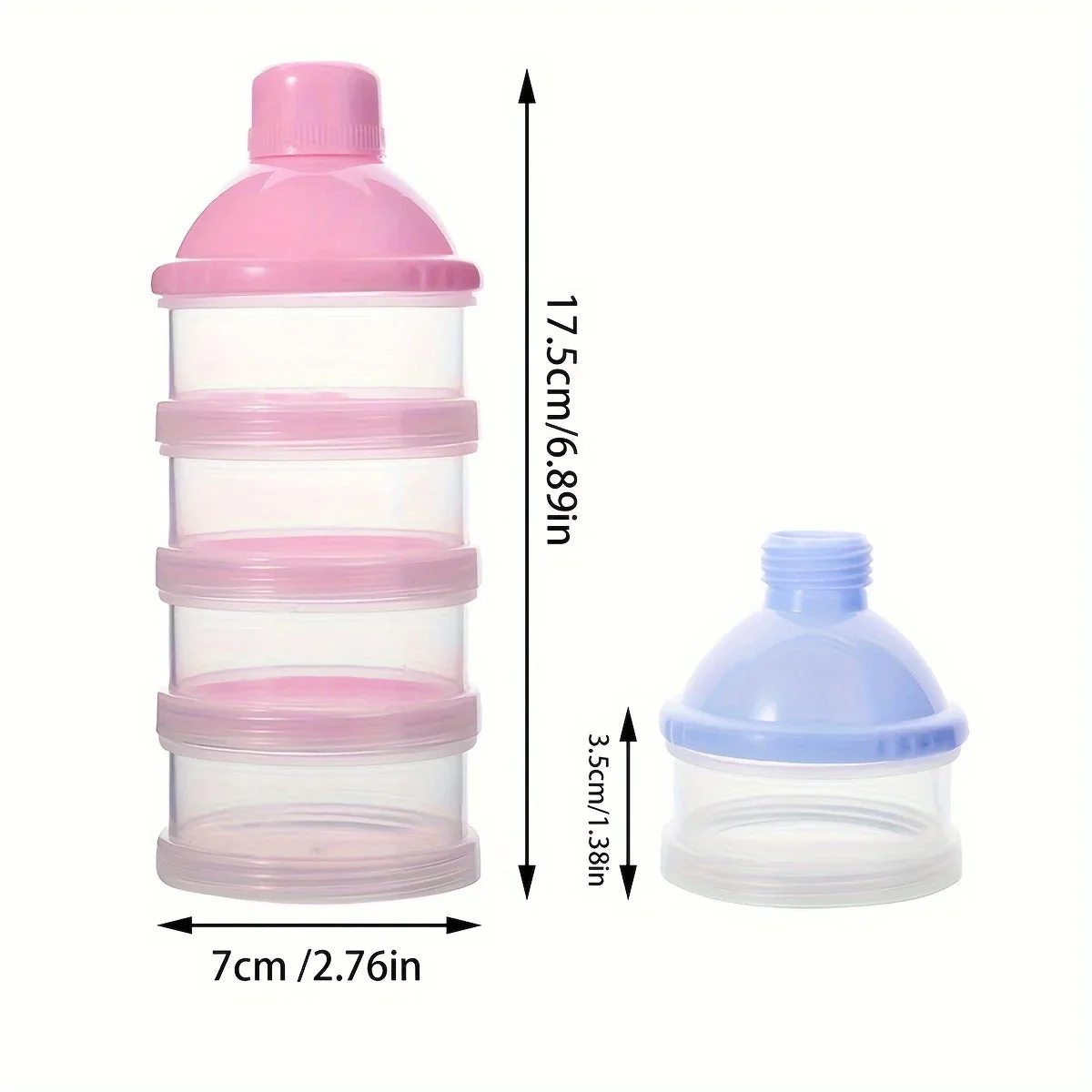 Baby Milk Container 4Pcs Pink - Sunshine - Image 3
