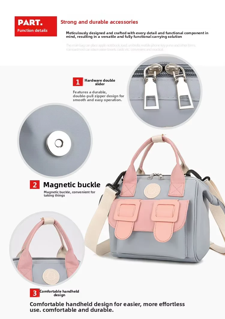 Baby Mini Diaper Bag & Beige - Sunshine - Image 6