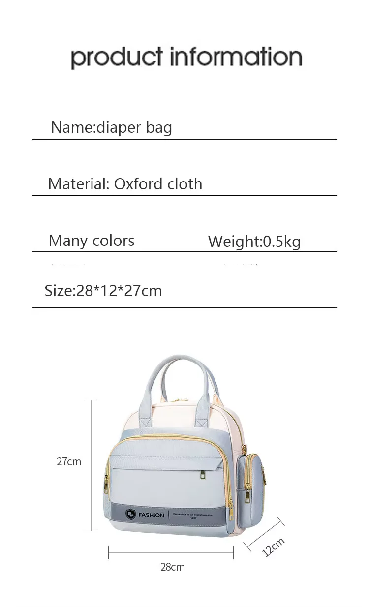 Baby Mini Diaper Bag Fashion Blue - Sunshine - Image 2