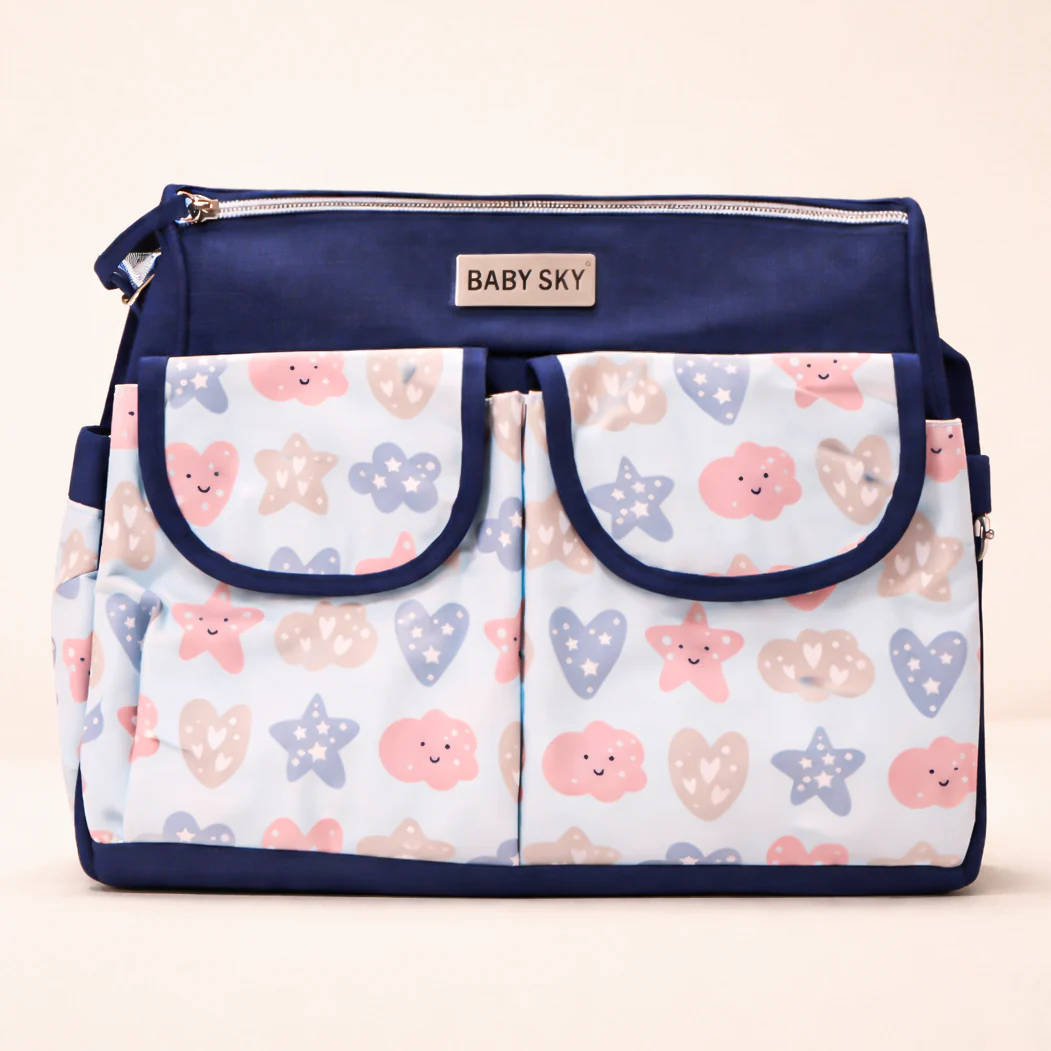Baby Mini Diaper Bag Stars Blue - Sunshine