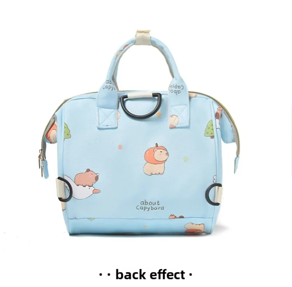 Baby Mini Printed Diaper Bag Black - Sunshine - Image 8