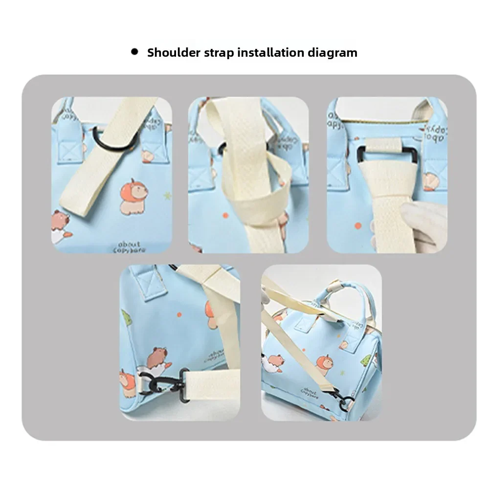 Baby Mini Printed Diaper Bag Blue - Sunshine - Image 16