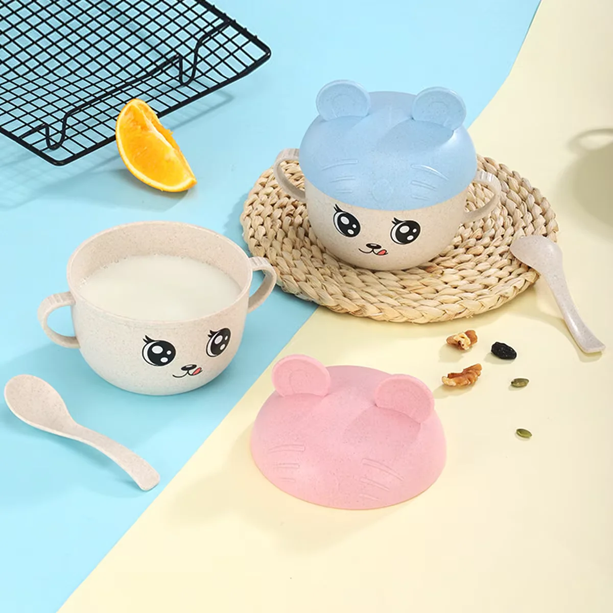 Baby Multipurpose Feeding Bowl Blue 450Ml - Sunshine - Image 10