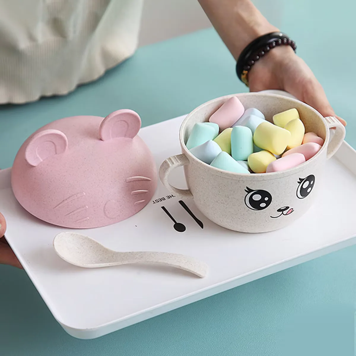 Baby Multipurpose Feeding Bowl Green 450Ml - Sunshine - Image 3