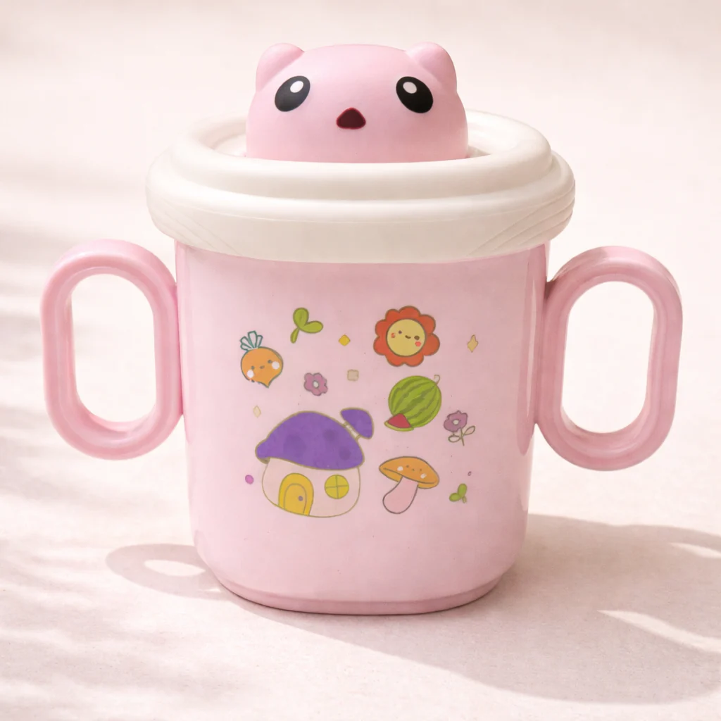 Baby Multipurpose Steel Sipper Cup Pink 260Ml - Sunshine