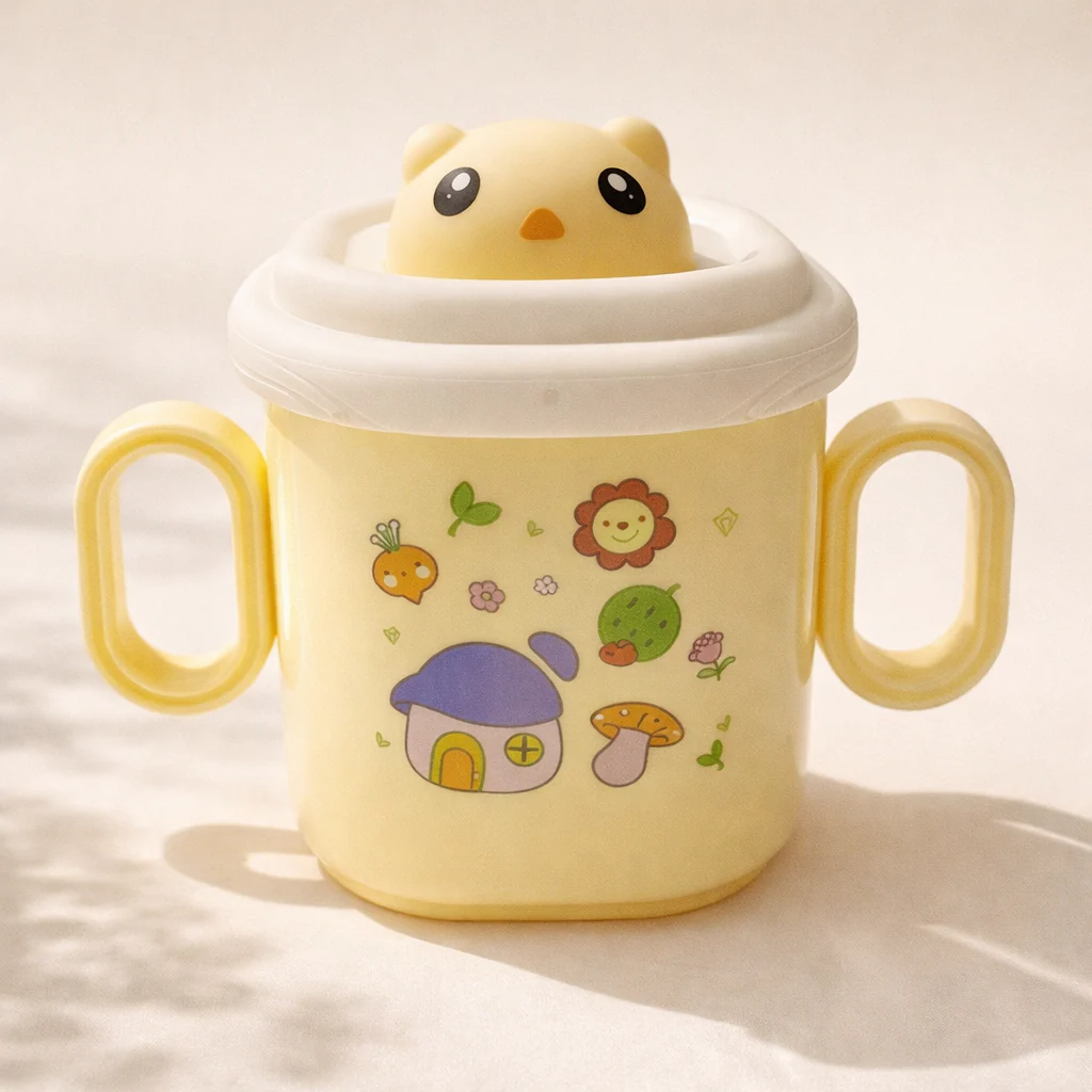 Baby Multipurpose Steel Sipper Cup Yellow 260Ml - Sunshine