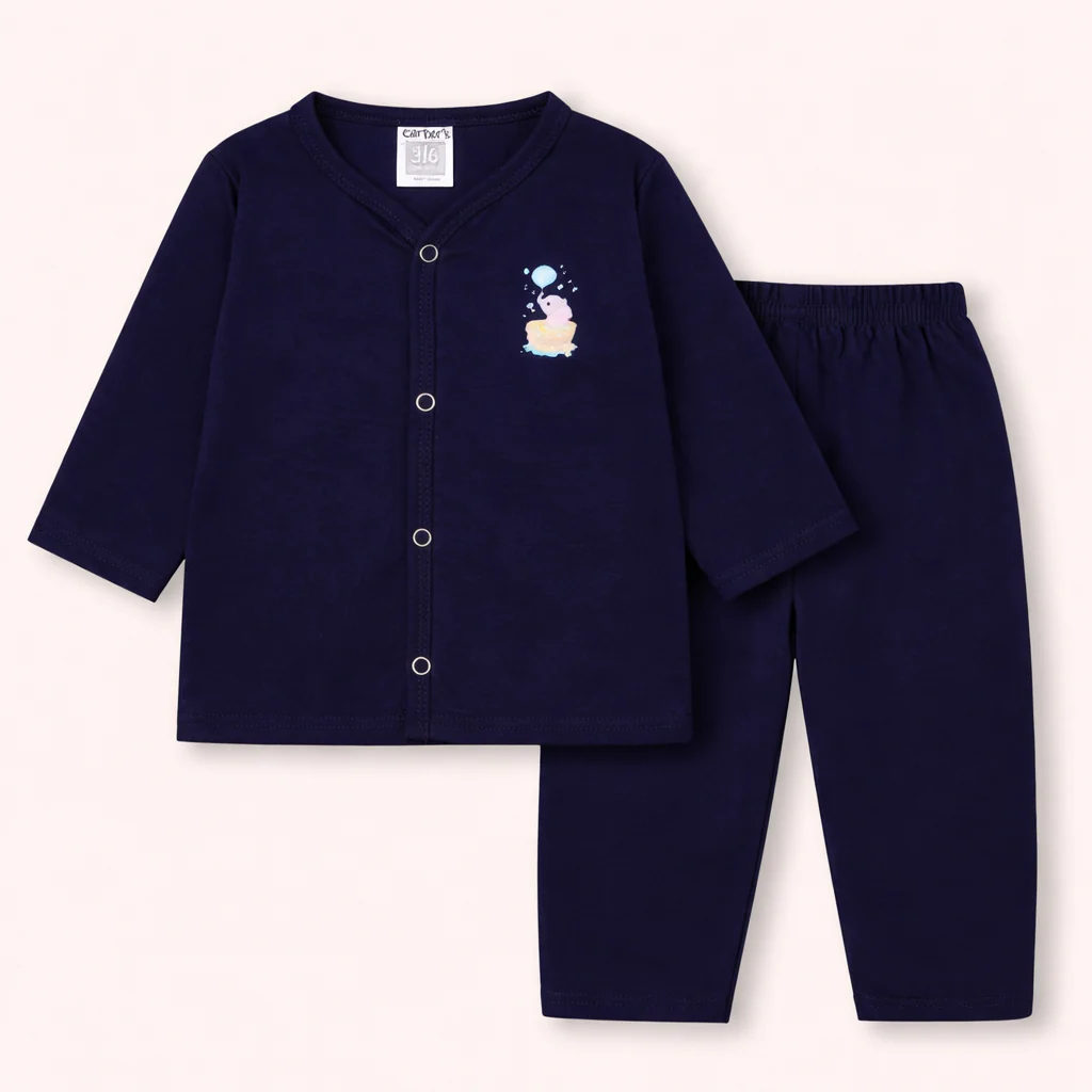 Baby Night Suit Animals Navy Blue - Sunshine
