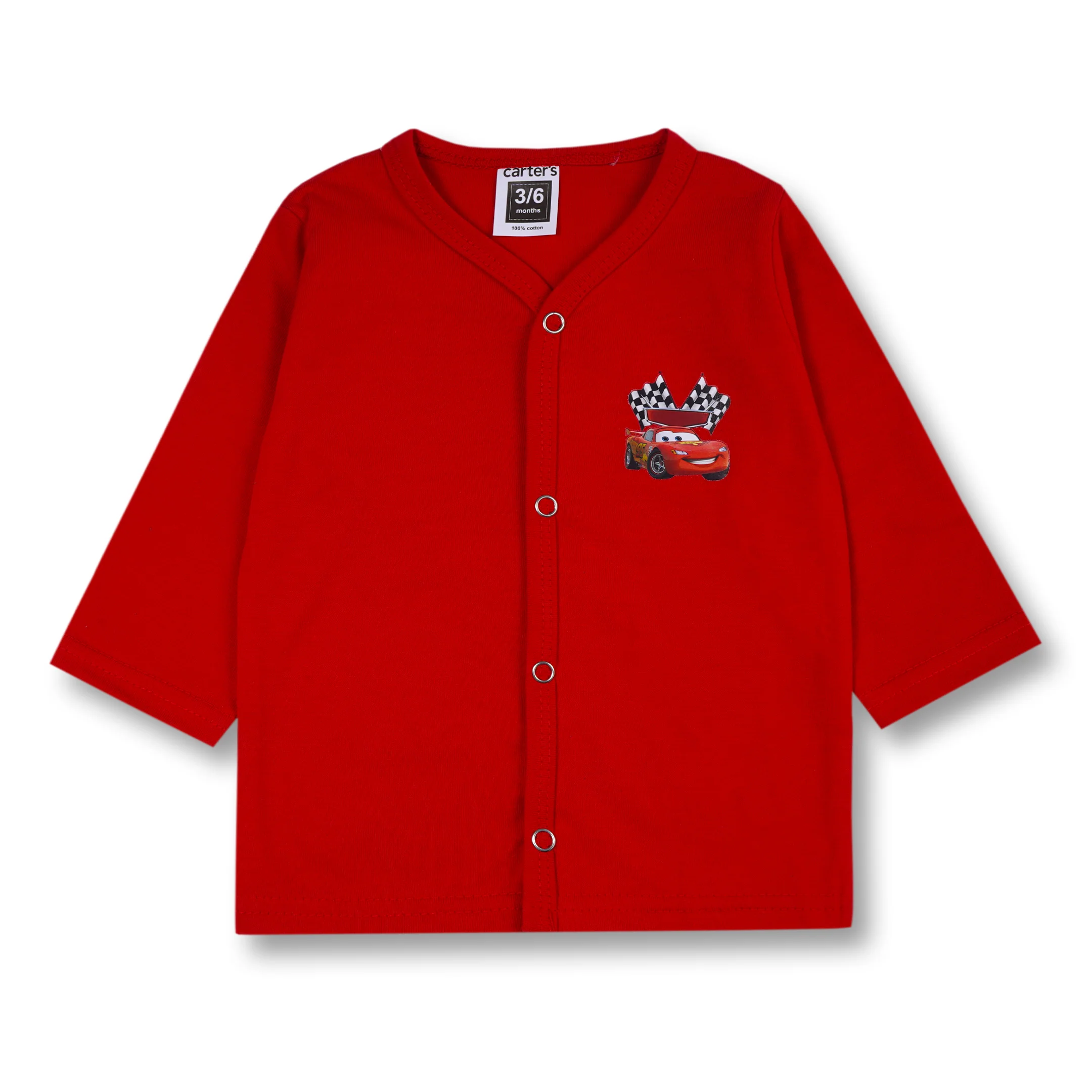 Baby Night Suit Cartoon Red - Sunshine - Image 6