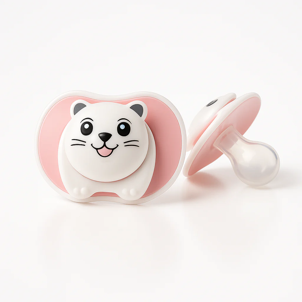 Baby Pacifier Bear Cat Pink - Sunshine