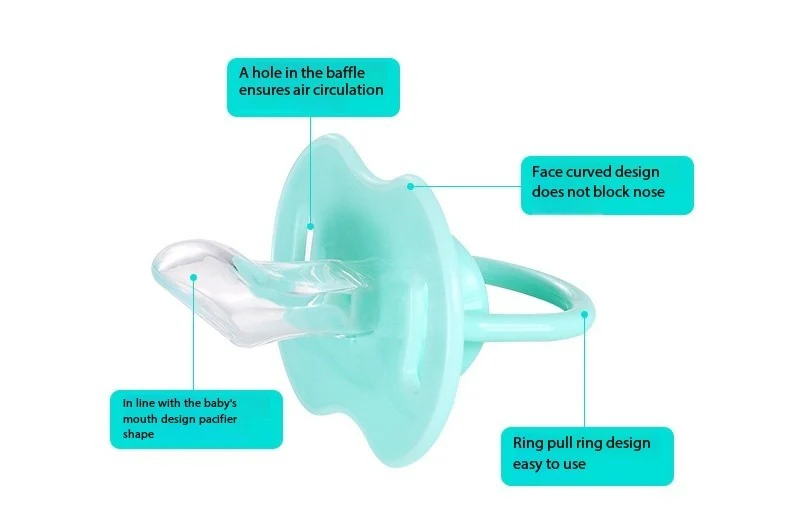 Baby Pacifier Character Sea Green - Sunshine - Image 4