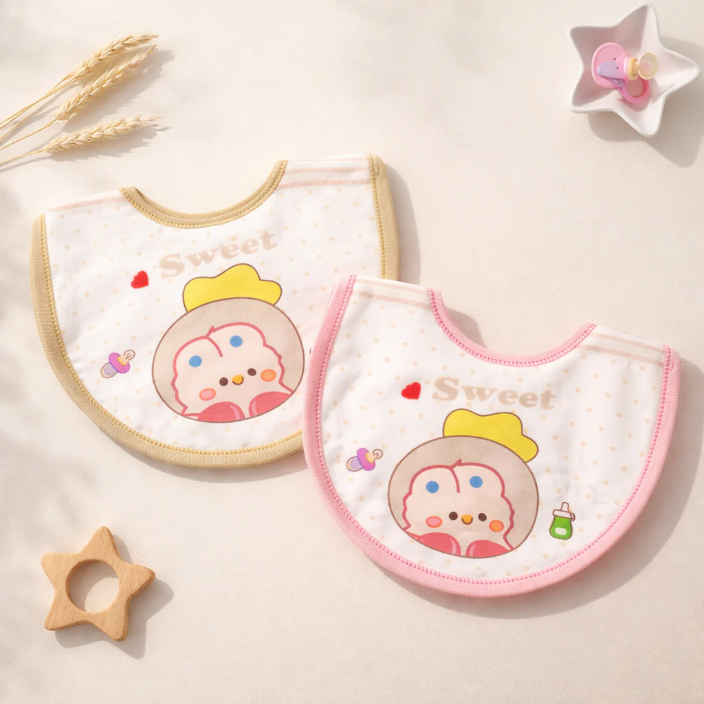 Baby Pack Of 2 Bib Set Sweet Pink - Sunshine