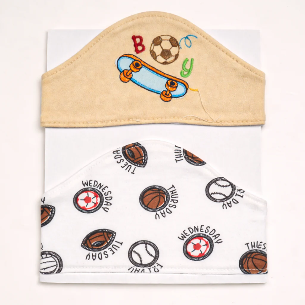 Baby Pack Of 2 Headband Set Skate & Ball Beige - Topse