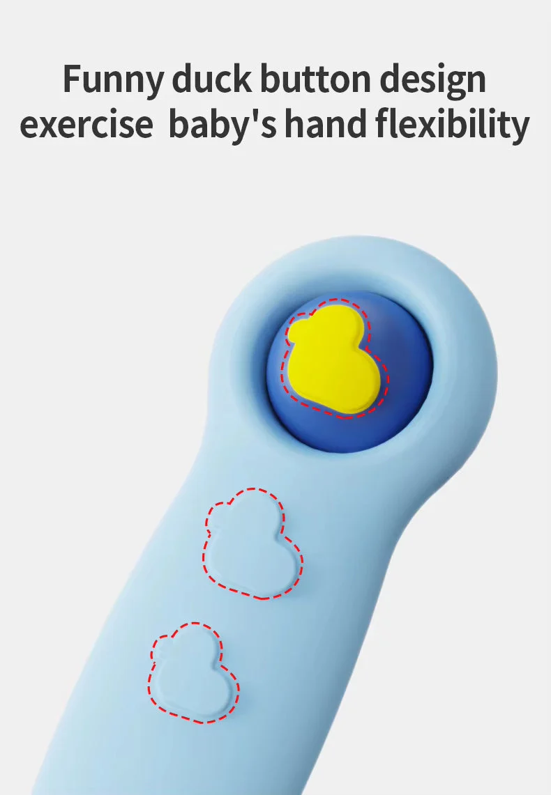 Baby Pack Of 2 Silicone Spoon Feeding Set Green - Sunshine - Image 5