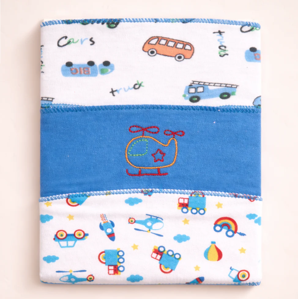 Baby Pack Of 3 Headband Set Helicopter Blue - Topse