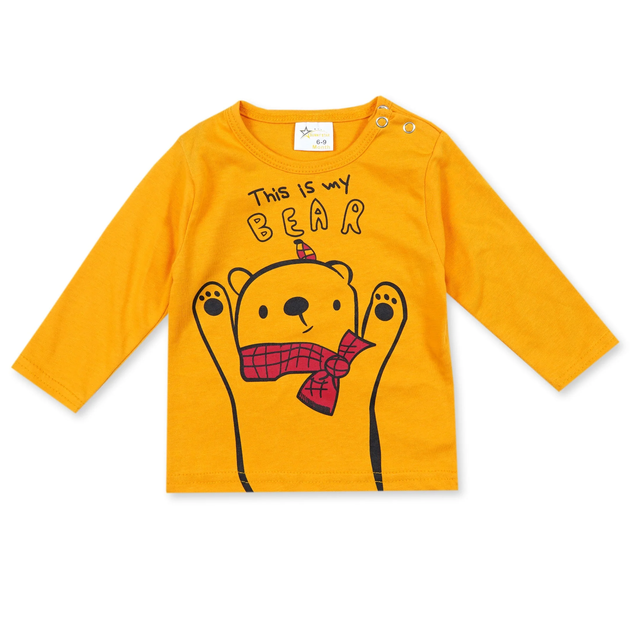 Baby Pajama Set Bear Yellow - Sunshine - Image 6