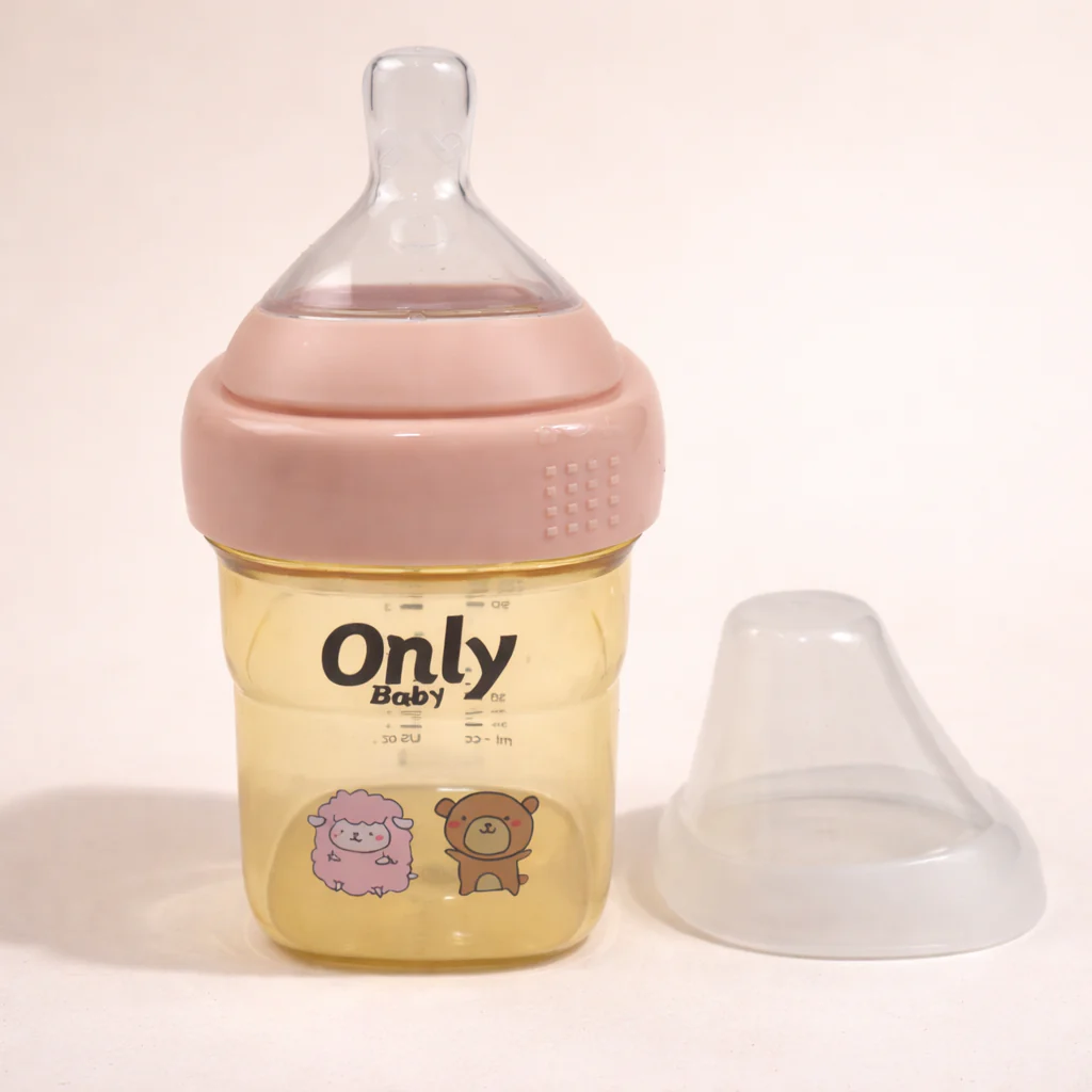 Baby Plastic Feeding Bottle Peach 150Ml - Sunshine