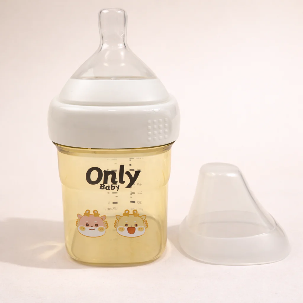 Baby Plastic Feeding Bottle White 150Ml - Sunshine