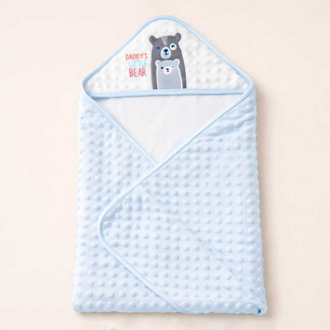 Baby Poppy Seed Velvet Warm Blanket Blue (76 X 102Cm) - Sunshine - Image 2