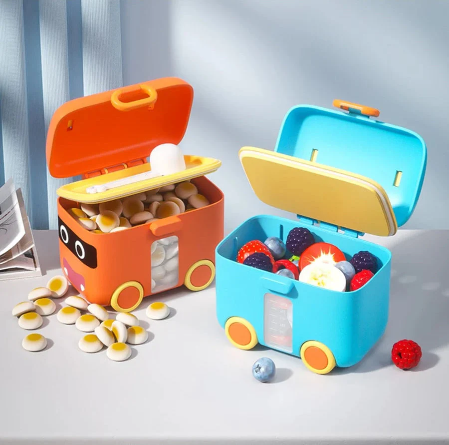 Baby Portable Milk Container School Bus Blue Fi - Sunshine - Image 3