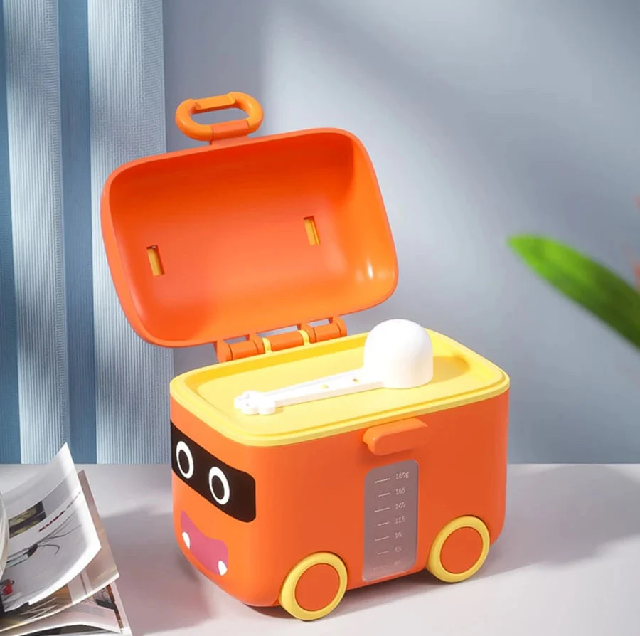 Baby Portable Milk Container School Bus Orange Fi - Sunshine - Image 3