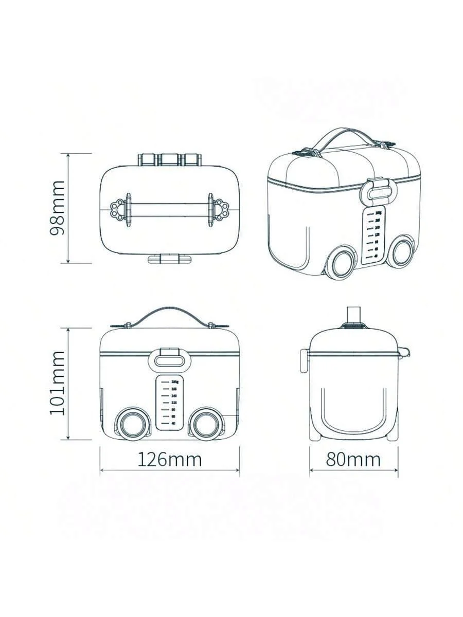 Baby Portable Milk Container School Bus Orange Fi - Sunshine - Image 7