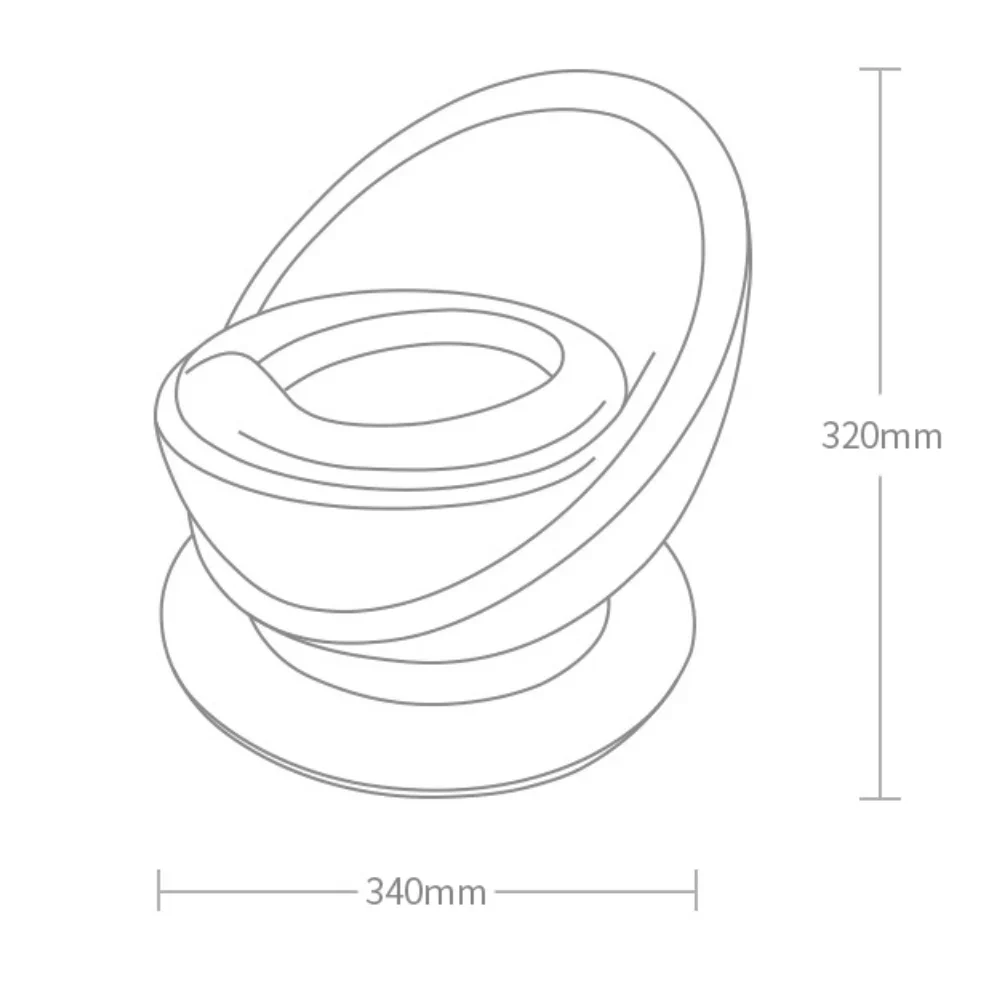 Baby Potty Trainer Grey & White - Sunshine - Image 2