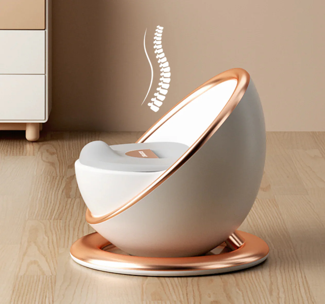 Baby Potty Trainer Grey & White - Sunshine - Image 3