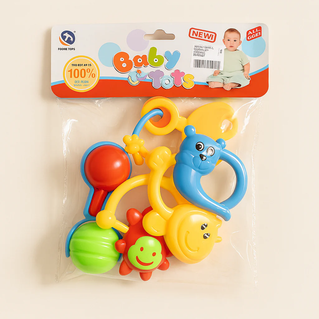 Baby Rattles Pack Of 5 Set Multicolor - Sunshine