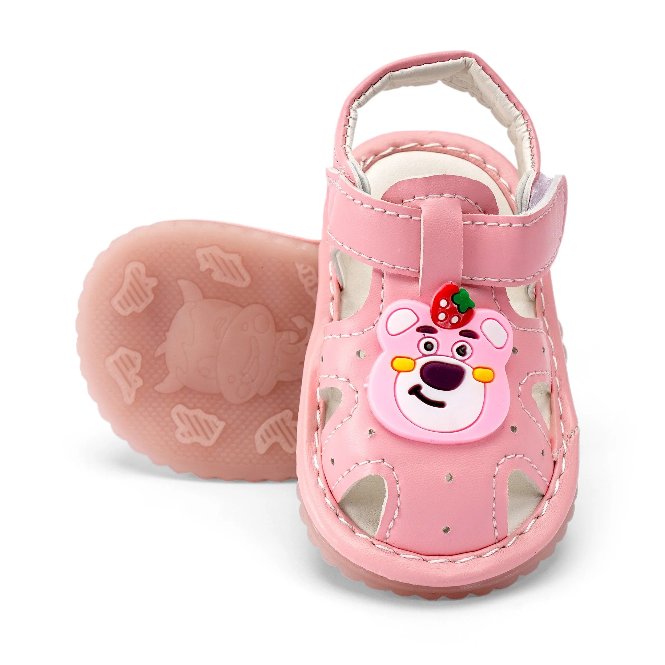 Baby Sandals Bear Pink With Lights - Sunshine - Image 3